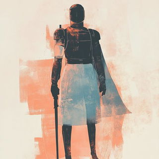 Hatchvale Lineworks style, Midjourney V6.1: concept art character design of retropunk steam knight