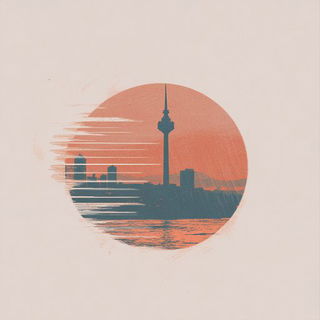 Hatchvale Lineworks style, Midjourney V6.1: bold minimalist logo design for Istanbul city municipal services