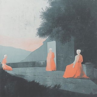 Hatchvale Lineworks style, Midjourney V6.1: classical 18th-century oil painting