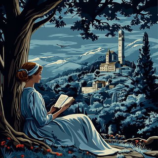 Berrysun Parterre style, Midjourney V6.1: retro fairy-tale illustration