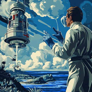 Berrysun Parterre style, Midjourney V6.1: editorial illustration for popular scientific magazine cover