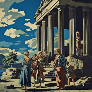 Berrysun Parterre style, Midjourney V6.1: classical 18th-century oil painting