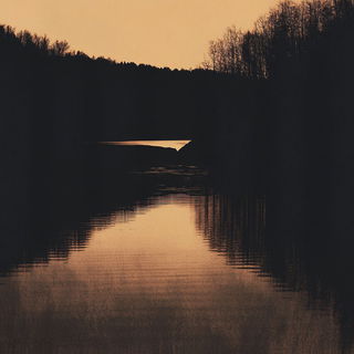 Vatgrawl style, Midjourney V6.1: realistic landscape photograph of quiet dawn