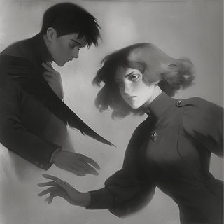 Coralgrid Equine style, Midjourney V6.1: black-and-white manga comic strip