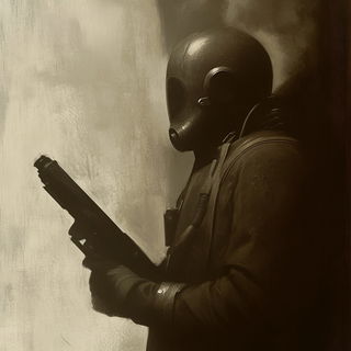 Coralgrid Equine style, Midjourney V6.1: cinematic shot from sci-fi movie
