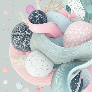 Verdigris Barkism style, Midjourney V6.1: abstract 3D render