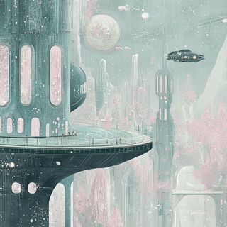 Verdigris Barkism style, Midjourney V6.1: cinematic shot from sci-fi movie