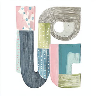 Verdigris Barkism style, Midjourney V6.1: typographic composition with large letters
