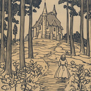 Siltlight style, Midjourney V6.1: retro fairy-tale illustration