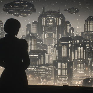 Siltlight style, Midjourney V6.1: cinematic shot from sci-fi movie