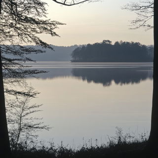 Siltlight style, Midjourney V6.1: realistic landscape photograph of quiet dawn