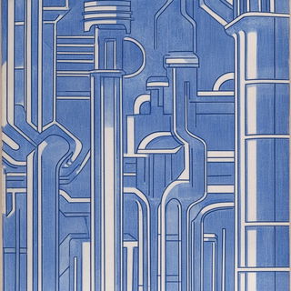 Siltlight style, Midjourney V6.1: technical infrastructure blueprint schematics