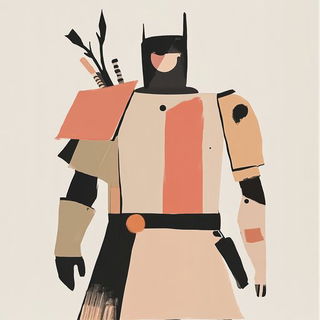 Lantern Beast Impressions style, Midjourney V6.1: concept art character design of retropunk steam knight