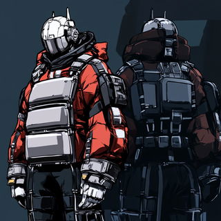 Rainclad style, Midjourney V6.1: concept art character design of retropunk steam knight