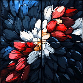 Rainclad style, Midjourney V6.1: creative pattern composition