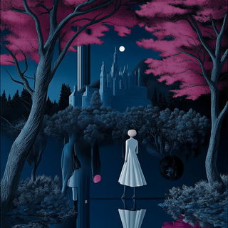Hazeplain style, Midjourney V6.1: retro fairy-tale illustration