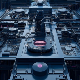 Hazeplain style, Midjourney V6.1: technical infrastructure blueprint schematics