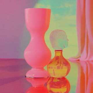 Suncut Etching style, Midjourney V6.1: abstract 3D render
