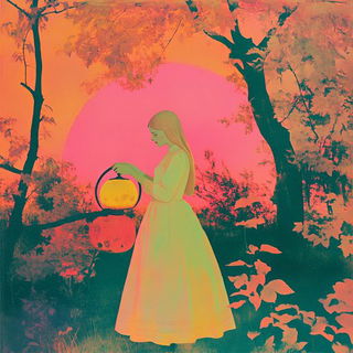 Suncut Etching style, Midjourney V6.1: retro fairy-tale illustration