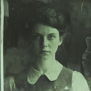 Mosswing Passage style, Midjourney V6.1: photographic portrait of female protagonist