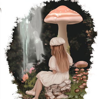 Spectral Hatching style, Midjourney V6.1: retro fairy-tale illustration