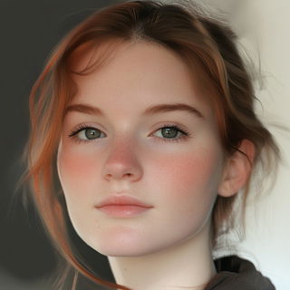 Spectral Hatching style, Midjourney V6.1: photographic portrait of female protagonist