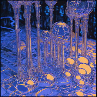 Glyphoscreen style, Midjourney V6.1: abstract 3D render