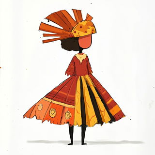 Stiltbrick Vanguard style, Midjourney V6.1: haute-couture fashion outfit