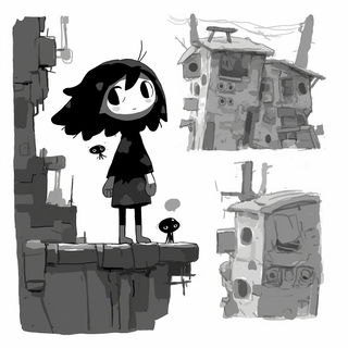 Stiltbrick Vanguard style, Midjourney V6.1: black-and-white manga comic strip