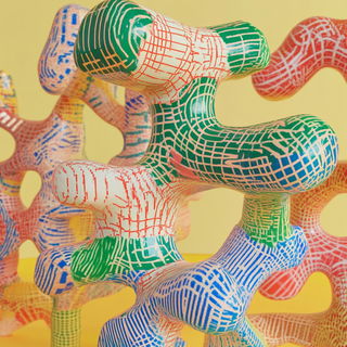 Brutalist Mythic Prospect style, Midjourney V6.1: abstract 3D render