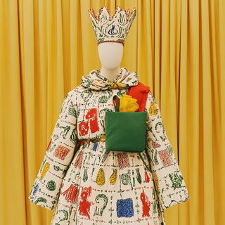 Brutalist Mythic Prospect style, Midjourney V6.1: haute-couture fashion outfit