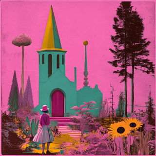 Inkharbour style, Midjourney V6.1: retro fairy-tale illustration