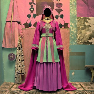 Inkharbour style, Midjourney V6.1: haute-couture fashion outfit