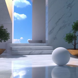 Silk Banner Pageantry style, Midjourney V6.1: abstract 3D render