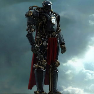 Silk Banner Pageantry style, Midjourney V6.1: concept art character design of retropunk steam knight