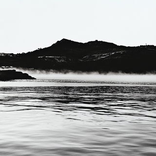 Prismotype style, Midjourney V6.1: realistic landscape photograph of quiet dawn
