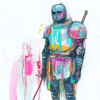 Navicrux style, Midjourney V6.1: concept art character design of retropunk steam knight