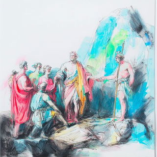 Navicrux style, Midjourney V6.1: classical 18th-century oil painting
