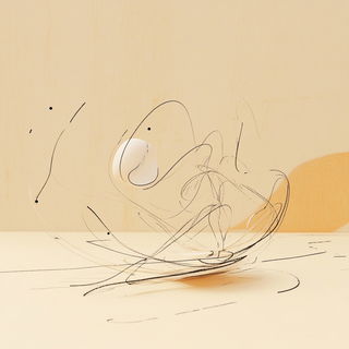 Lumenstring Marionette style, Midjourney V6.1: abstract 3D render