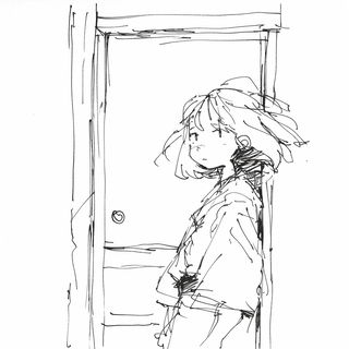Lumenstring Marionette style, Midjourney V6.1: black-and-white manga comic strip