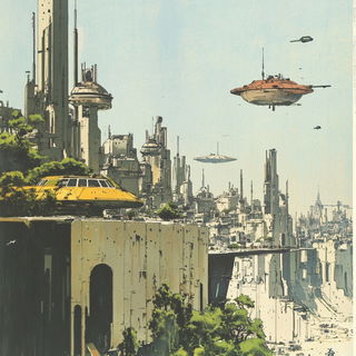 Veinlight style, Midjourney V6.1: megacity with futuristic bioarchitecture
