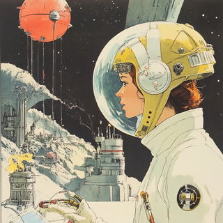 Veinlight style, Midjourney V6.1: editorial illustration for popular scientific magazine cover