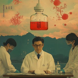 Orrery Green Printworks style, Midjourney V6.1: editorial illustration for popular scientific magazine cover