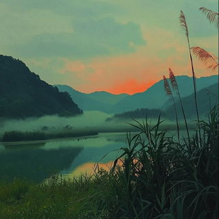 Orrery Green Printworks style, Midjourney V6.1: realistic landscape photograph of quiet dawn