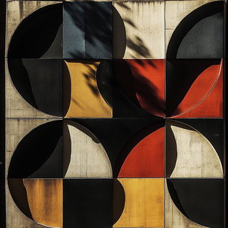 Collage Aeropolis style, Midjourney V6.1: creative pattern composition