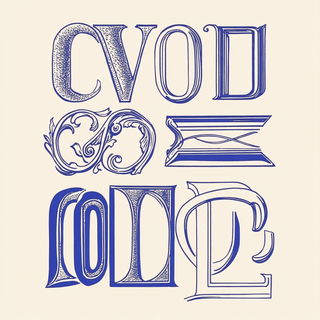 Chromarail style, Midjourney V6.1: typographic composition with large letters