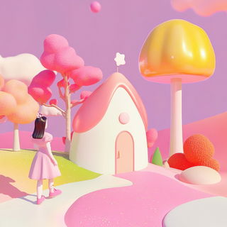 Cobaltmasque style, Midjourney V6.1: retro fairy-tale illustration