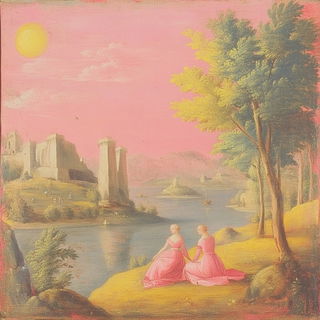 Cobaltmasque style, Midjourney V6.1: classical 18th-century oil painting