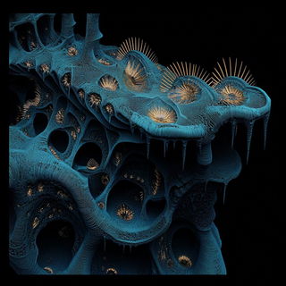 Lakewood Chromate style, Midjourney V6.1: abstract 3D render