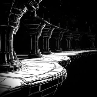 Hollowpine Glyphics style, Midjourney V6.1: abstract 3D render